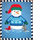 Snowman and Friends Crochet Afghan