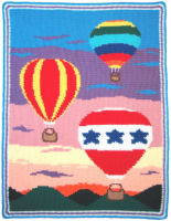 Crochet Balloons at Sunset Afghan