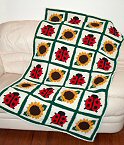 Crochet Pattern ~ SUNFLOWER BOUQUET AFGHAN ~ | eBay