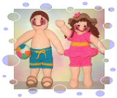 Jeremy & Julie Dolls Beach Day Outfits and Beachball