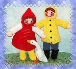 Jeremy & Julie Dolls Rainy Day Outfits and Goose