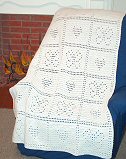 Crochet Filet Butterfly Afghan