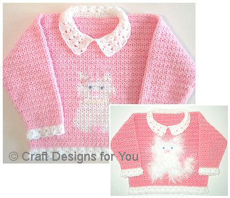 Click here to see this Crochet Princess Kitty Sweater