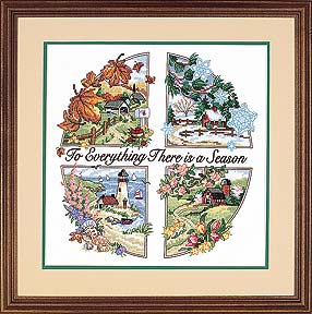 A Season for Everything Stamped Cross Stitch Kit