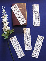 Crochet Filet Inspirational Bookmarks